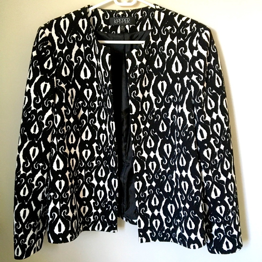 Kasper Women's Jacquard Cardigan Jacket